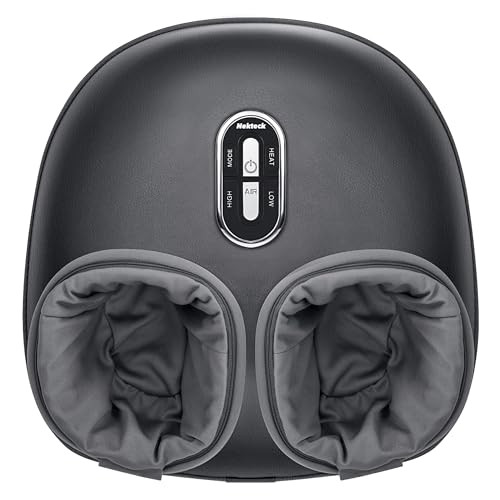 Nekteck Shiatsu Foot Massager Machine and Heat, Air Compression with Deep Kneading Therapy, Relax for Home or Office (Large Size) | Amazon (US)