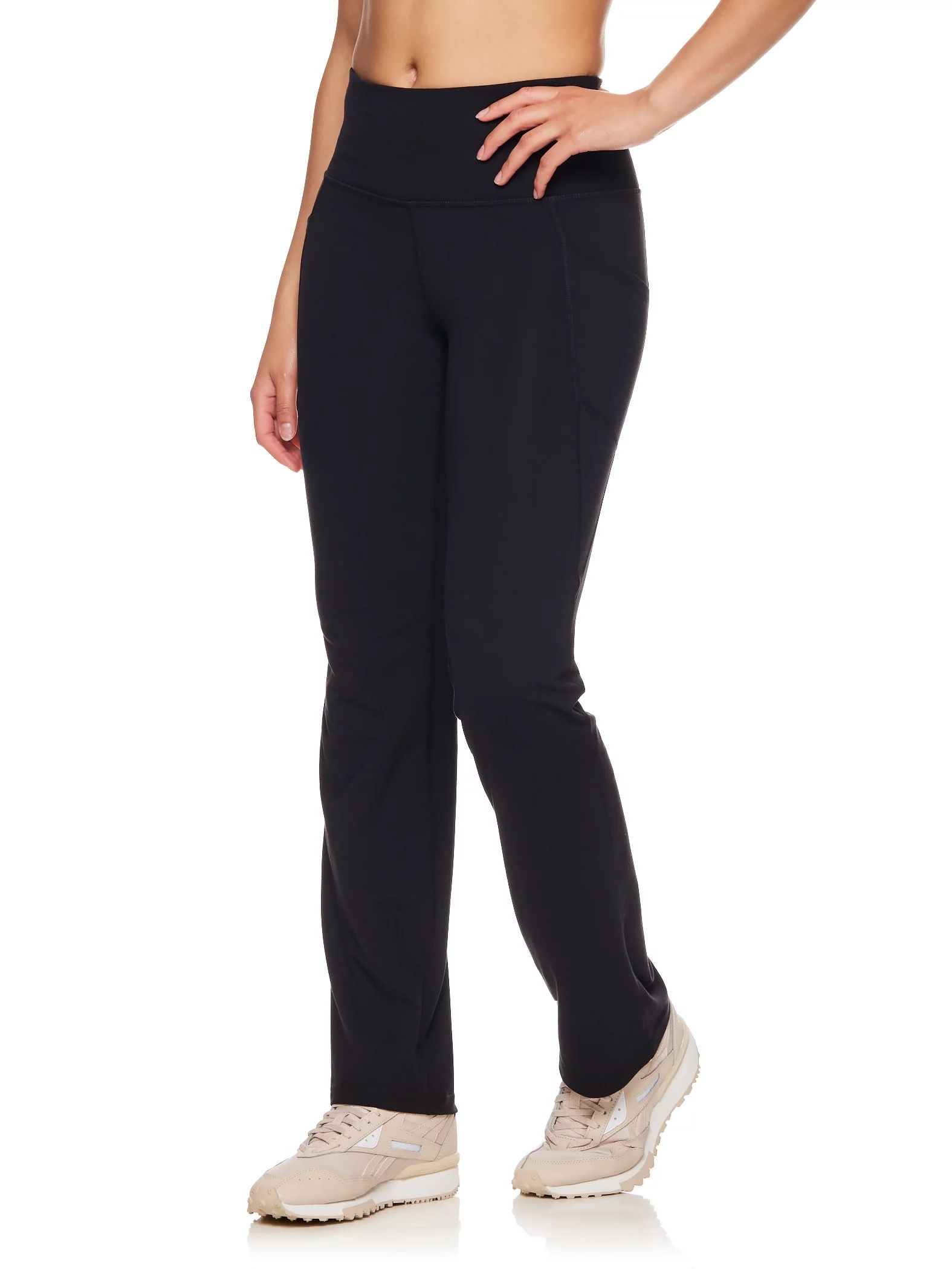Reebok Women's Everyday High Rise Active Pants with Pockets, 31" Inseam, Sizes XS-XXXL | Walmart (US)