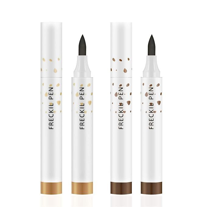 Ownest 2 Colors Freckle Pen,Natural Lifelike Freckle Makeup Pen Magic Freckle Color,Waterproof Lo... | Amazon (US)