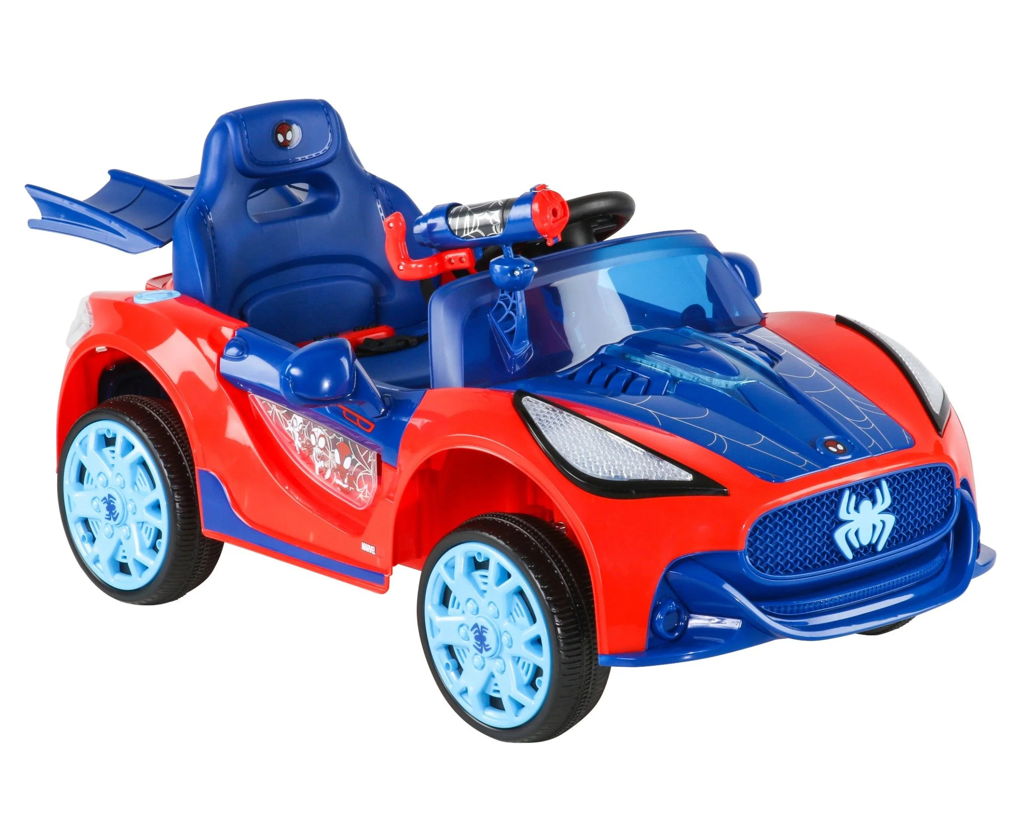 6V Spider-Man Super Car, Battery Powered Ride-on with Lights and Sounds, by Dynacraft | Walmart (US)