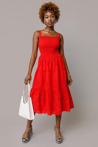 Arianna Smock Top Midi Dress | Francesca's