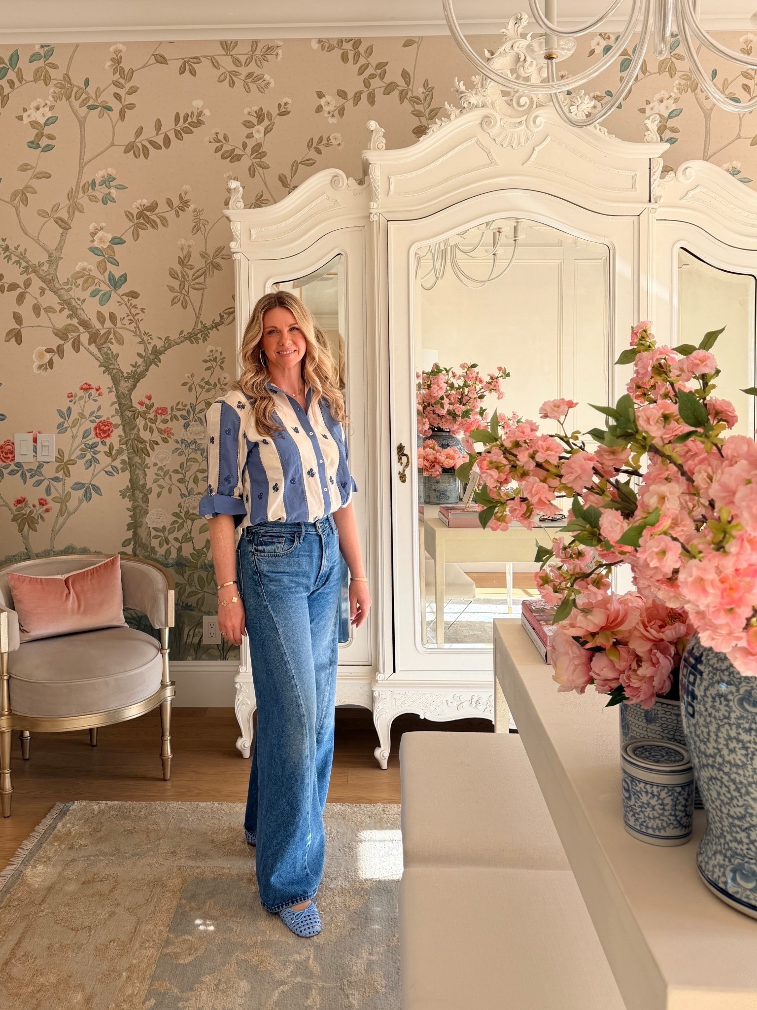 Cutest striped top for spring. These are my favorite jeans ever! I just got another wash! Get your normal size. 

#LTKOver40 #LTKTall #LTKootd