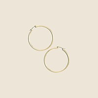 Antique-gold hoop earrings | J. Crew US