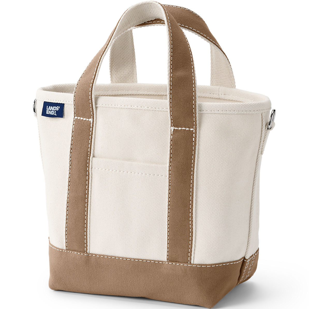 Small 3 Pocket Open Top Canvas Tote Bag | Lands' End (US)