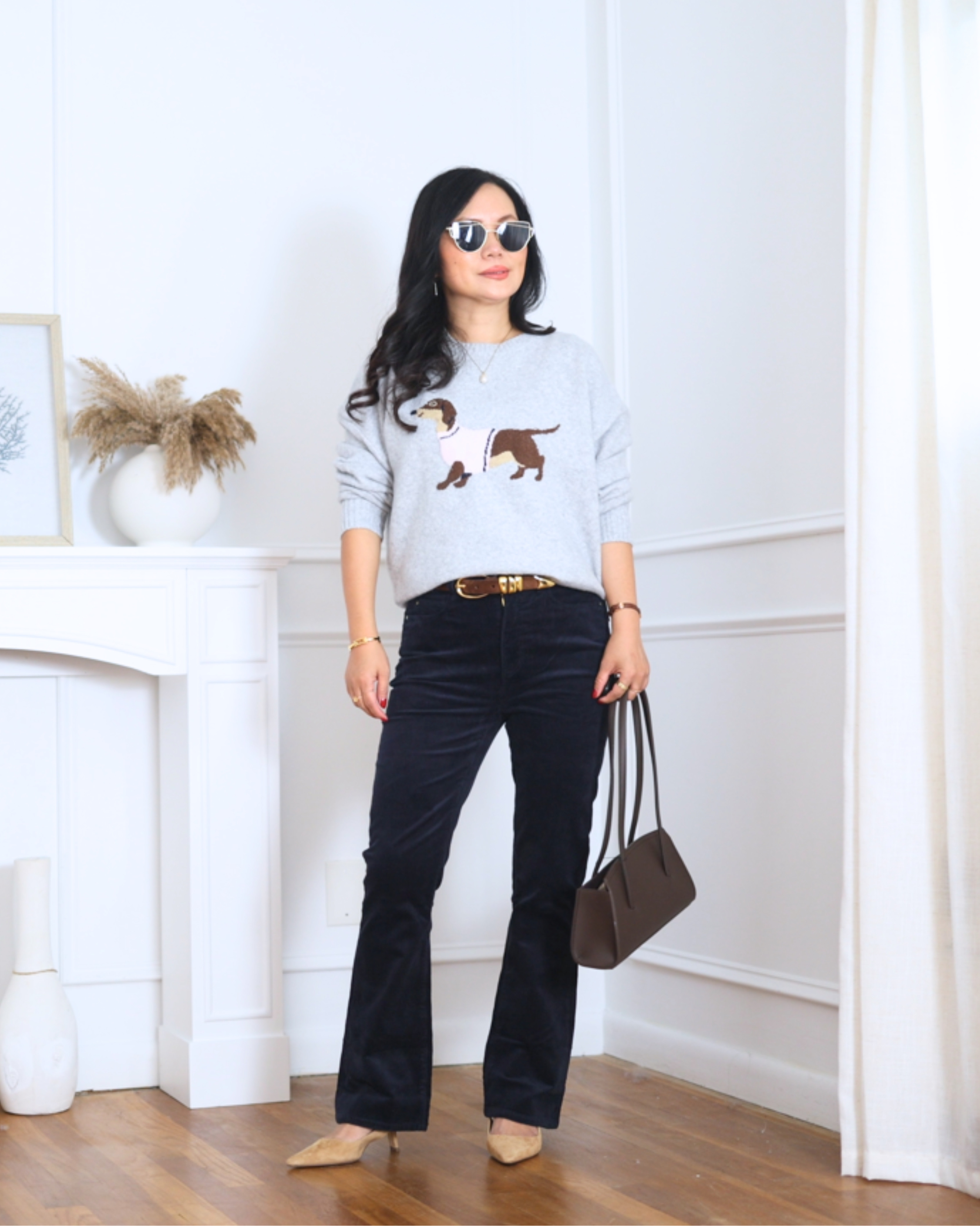 I’ve been reaching for this NO BOUNDARIES sweater from Walmart nonstop. The fit is so flattering and it’s one of those pieces that goes with practically everything. I’m wearing size xs. Pairing with this Corduroy pants. 

 #LTKSeasonal #LTKOver40 #LTKPetite