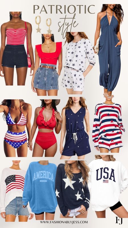 Loving these every day outfits and Swim looks!!! so cute and patriotic for the summer

#LTKOver40 #LTKStyleTip #LTKSwim