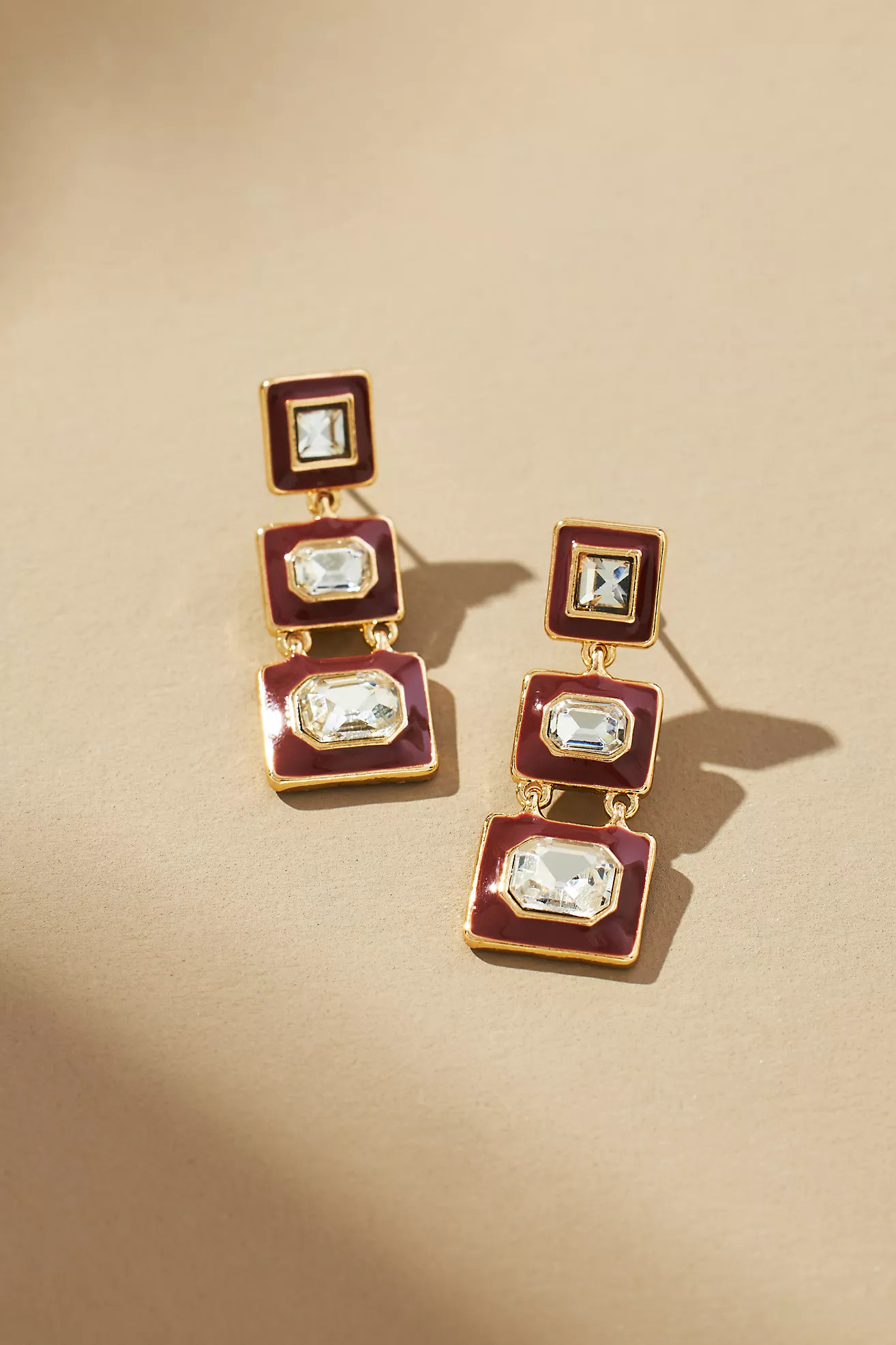 Triple Square Drop Earrings | Anthropologie (US)