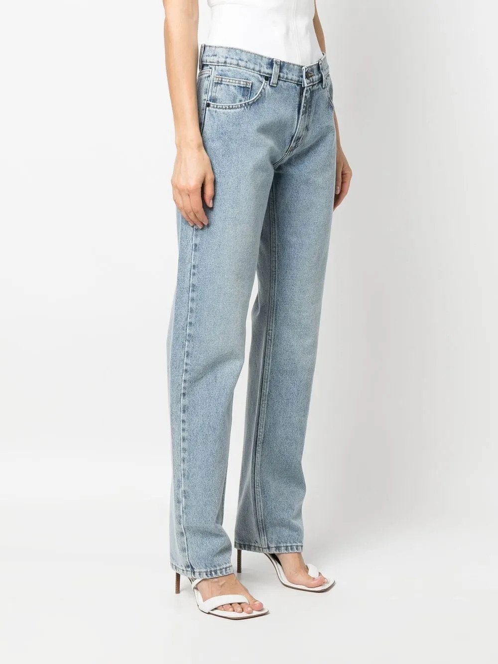 The Mannei mid-rise straight-leg Jeans - Farfetch | Farfetch Global