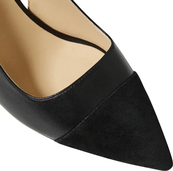 Alina Slingback Pointed Cap Toe Pump (Women) | Nordstrom