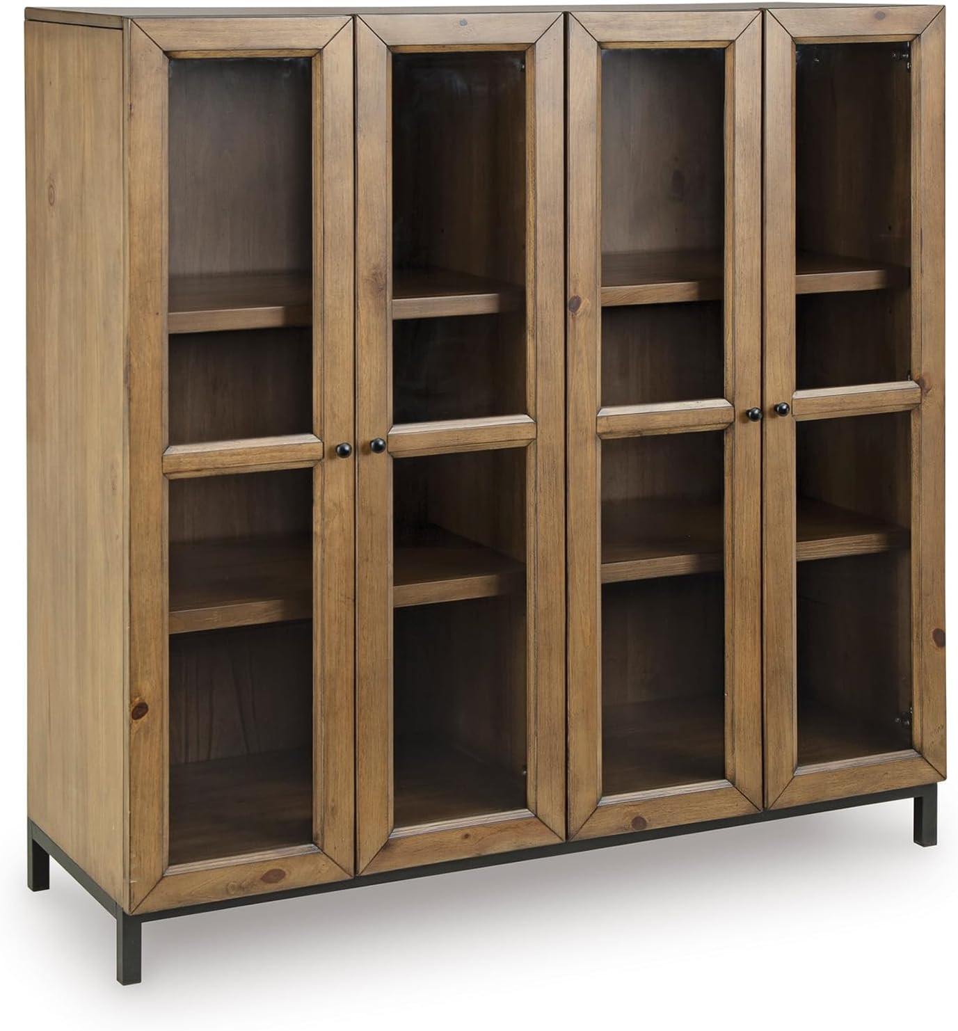 Signature Design by Ashley Wrenridge Casual Accent Cabinet with Anti-Tipping and Adjustable Shelf, Light Brown | Amazon (US)