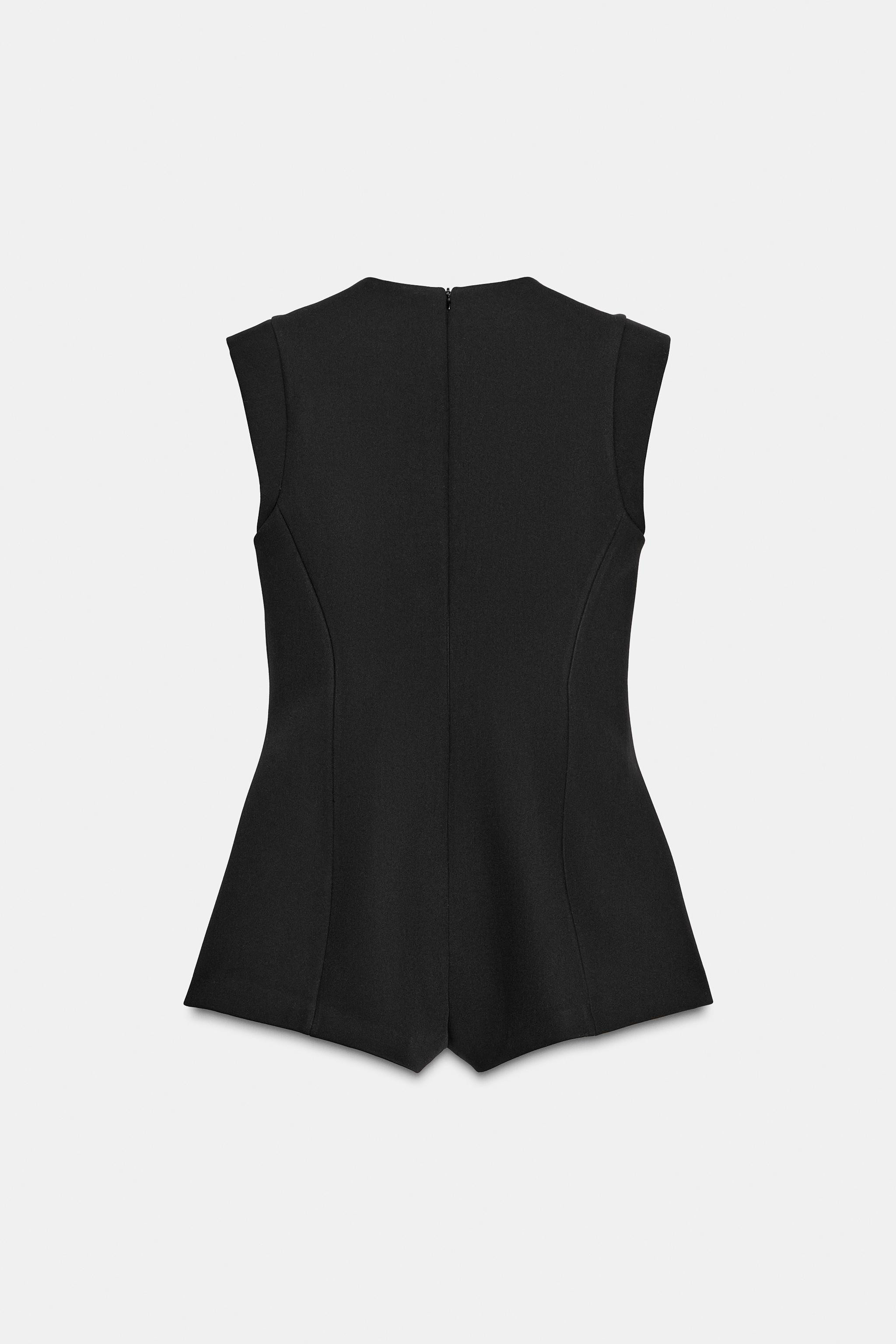 JEWEL BUTTON SHORT JUMPSUIT | Zara US