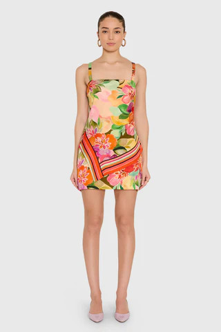 Amanda Uprichard Keyshia Dress in Dominica in Dominica Scarf Print - Size S | Amanda Uprichard