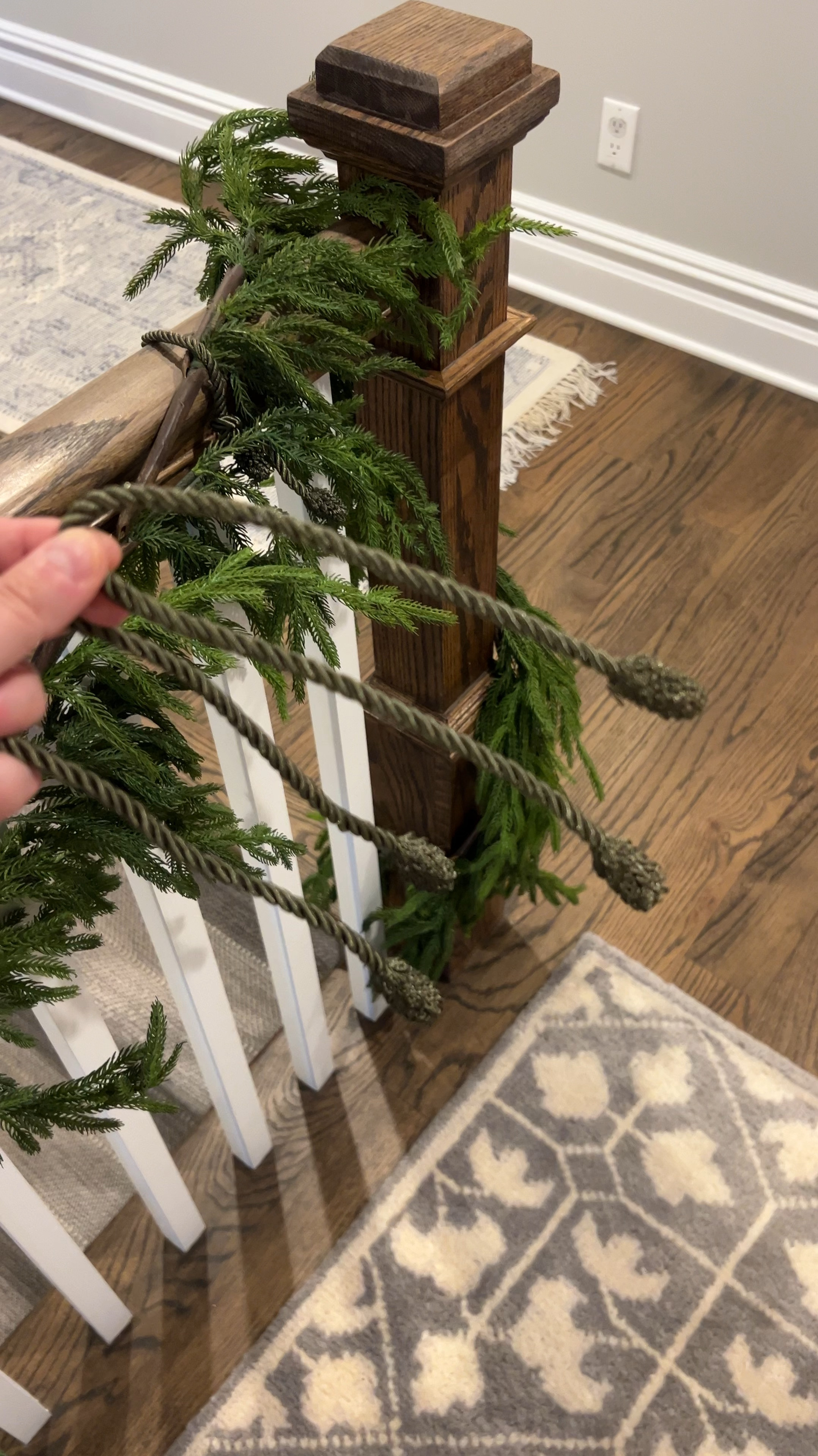 These ties from Amazon are the easiest way to secure your garland to your stairway (or add a bow or bells to your wreaths!!) They don’t damage anything and are reusable. So easy to use!

#LTKWatchNow #LTKHoliday #LTKFindsUnder50
