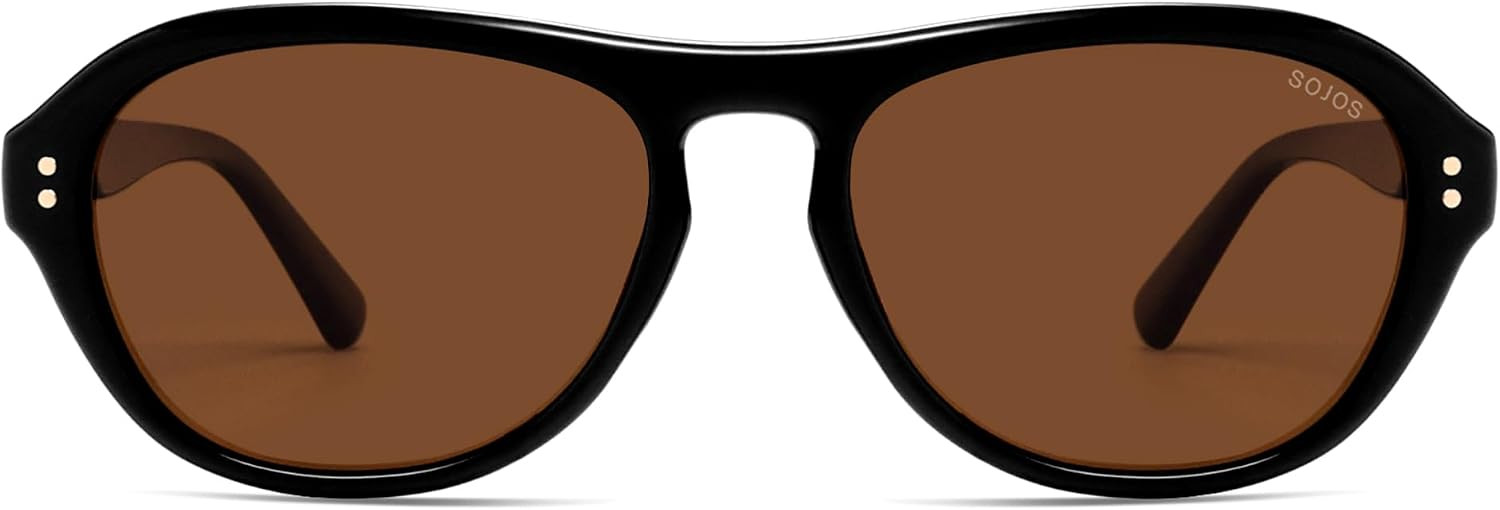 SOJOS Retro Polarized Aviator Sunglasses Womens MensSJ2648 | Amazon (US)