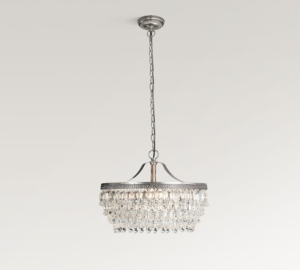 Clarissa Crystal Round Chandelier (19"-28") | Pottery Barn (US)