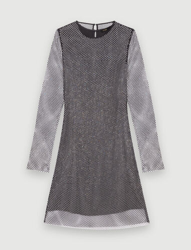 Short diamanté dress | Maje US