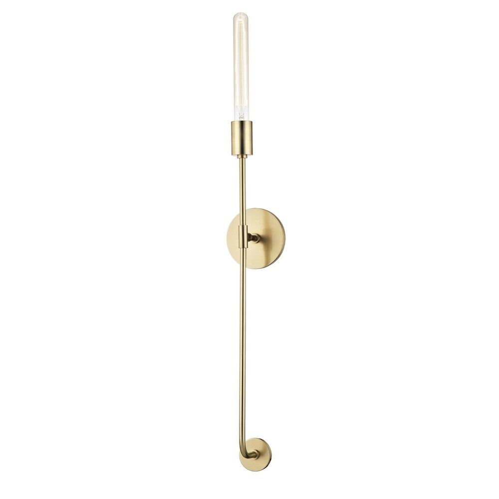 Mitzi by Hudson Valley Dylan 1-light Aged Brass ADA Wall Sconce | Bed Bath & Beyond