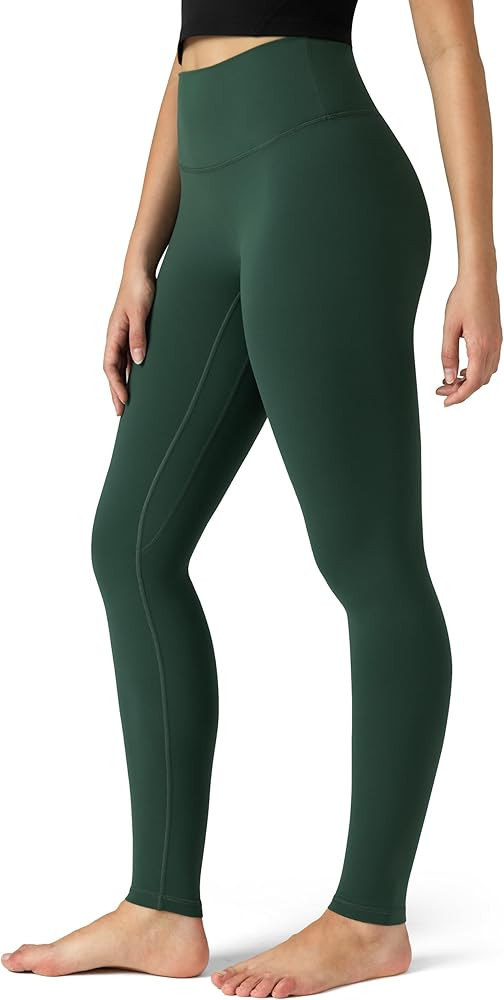 Colorfulkoala Dreamlux No Front Seam Leggings for Women 25"/28" Inseam, Seamless High Waisted But... | Amazon (US)