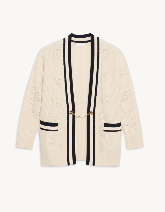 Pointelle knit coatigan | Sandro-Paris US