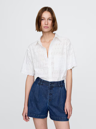 Gap × DÔEN Eyelet Shirt | Gap (US)