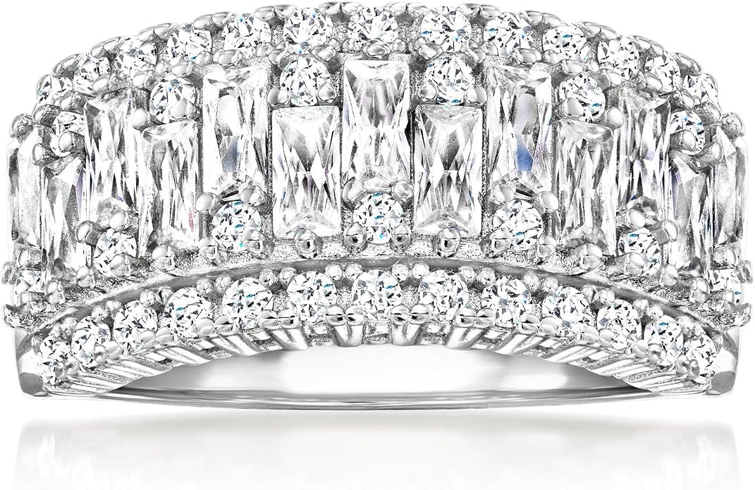 Ross-Simons 2.40 ct. t.w. CZ Ring in Sterling Silver | Amazon (US)