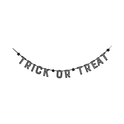 Trick or Treat Glow in the Dark Halloween Banner | My Mind's Eye