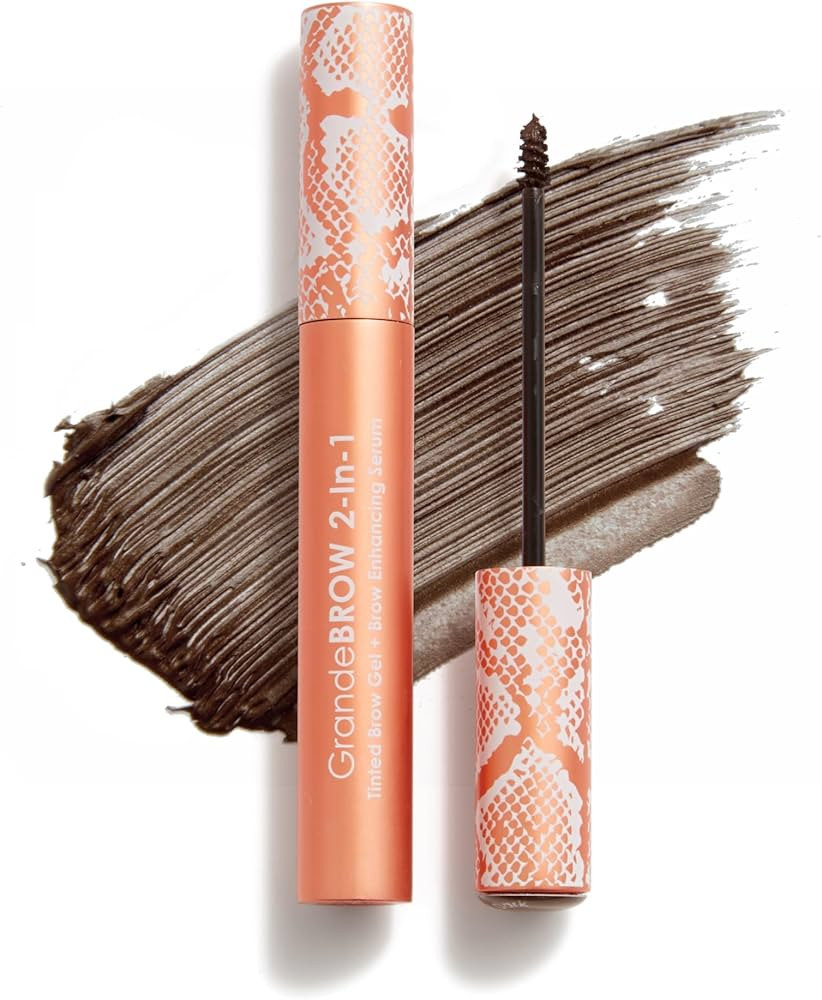Grande Cosmetics GrandeBROW 2-in-1 Tinted Brow Gel + Brow Enhancing Serum | Amazon (US)