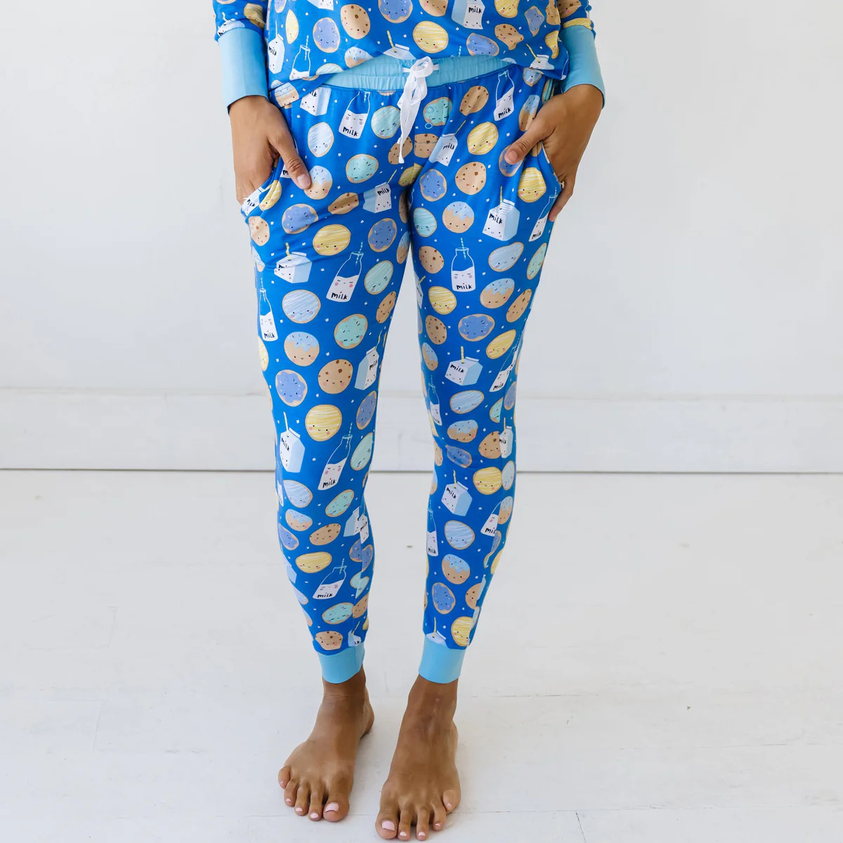 Blue Cookies & Milk Women's Pajama Pants | Little Sleepies