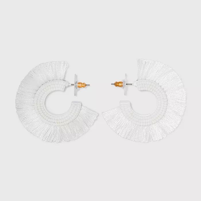 SUGARFIX by BaubleBar Three Quarter Fringe Hoop Earrings | Target