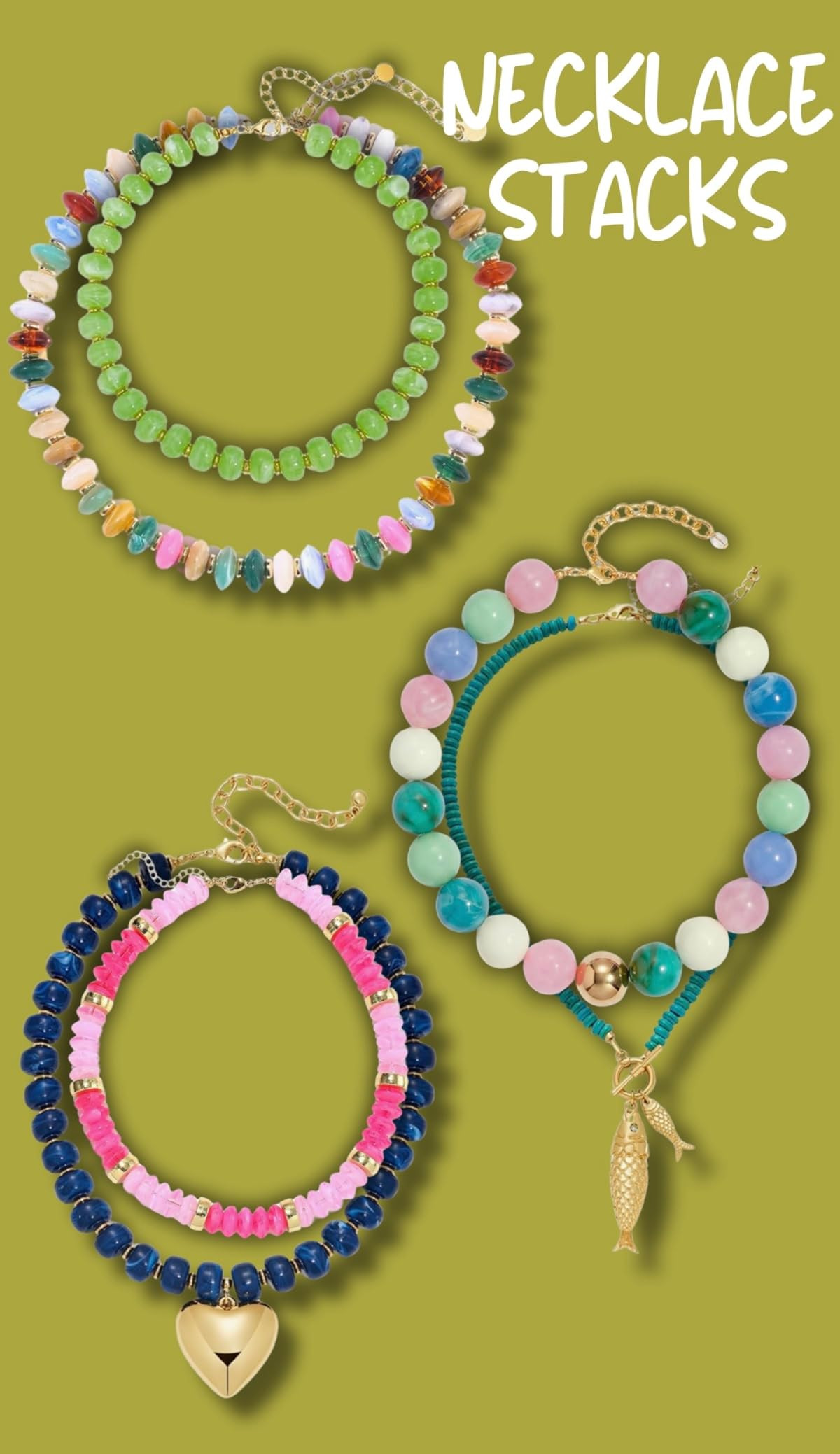 The CUTEST necklace stacks from AMAZON! 

 #LTKgrwm #LTKootd #LTKSeasonal