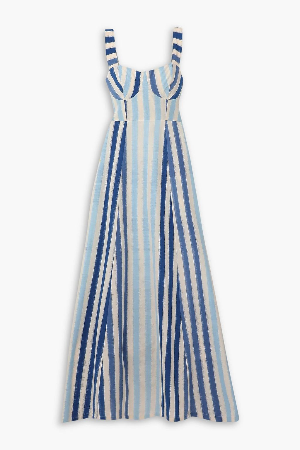 Azzurra cutout striped cotton-piqué maxi dress | The Outnet (US and CA)