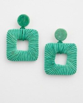 Green Square Earrings | Chico's