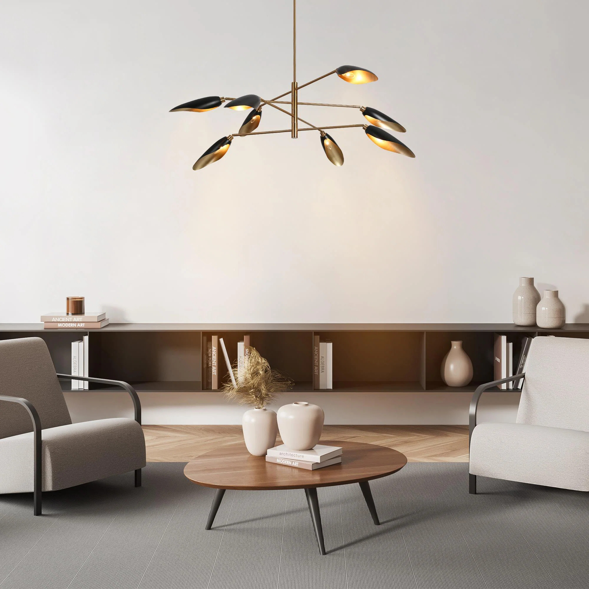 Lakendria Sputnik Modern Linear Chandelier with Adjustable Arms | Wayfair North America