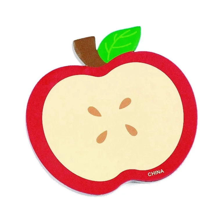 Fun Express Apple Sticky Notes with 50 Sheets Per Pad, 3" x 2.25", White, 12 Pads, 12 Count - Wal... | Walmart (US)