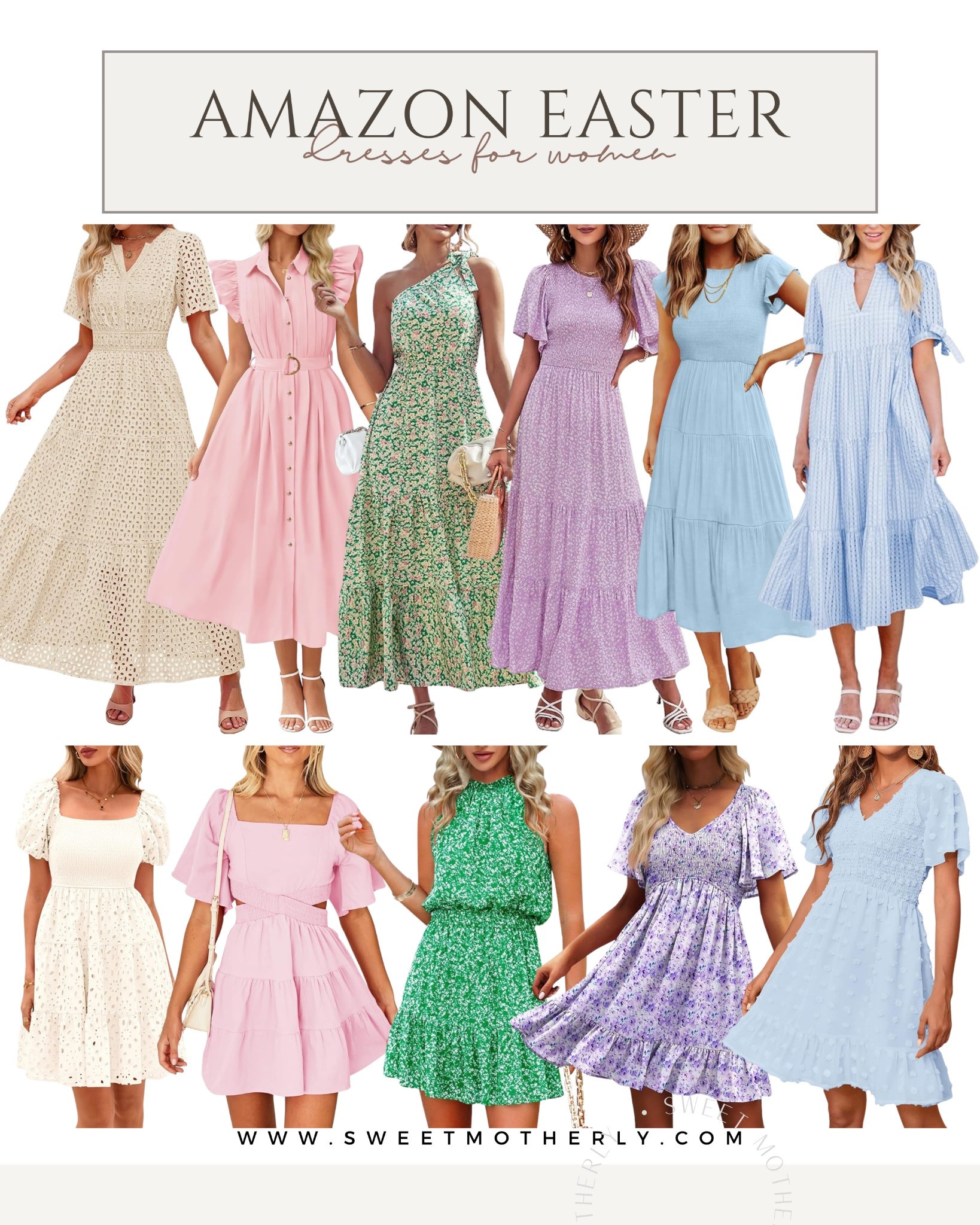 Amazon Easter Dresses for Women

Spring dresses
Spring Outfits
Trendy sunglasses
Womens affordable sandals
Womens dainty gold jewelry 
Woven crossbody purse
Womens cover ups
Women’s spring fashion
Women’s spring totes 
Spring break outfit idea
Tweed fashion 
Spring style
Spring fashion
Women’s handbags
Women’s sun hats
Affordable blazers 
Women’s spring heels

#LTKStyleTip #LTKSaleAlert #LTKSeasonal