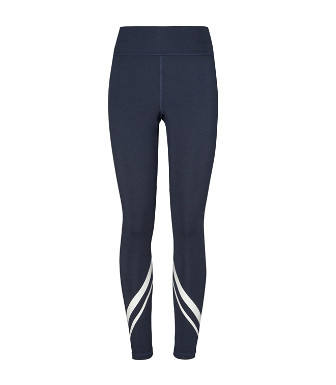 Tory Sport High-Rise Compression Melange Side-Pocket Chevron Leggings | Tory Burch (US)