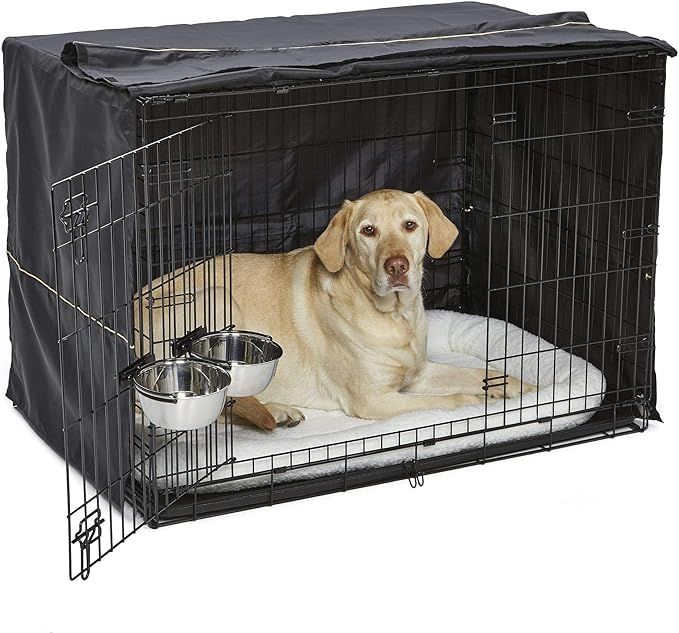 iCrate Dog Crate Starter Kit 42-Inch Dog Crate Kit Ideal for Large Dog Breeds (weighing 71 - 90 P... | Amazon (US)