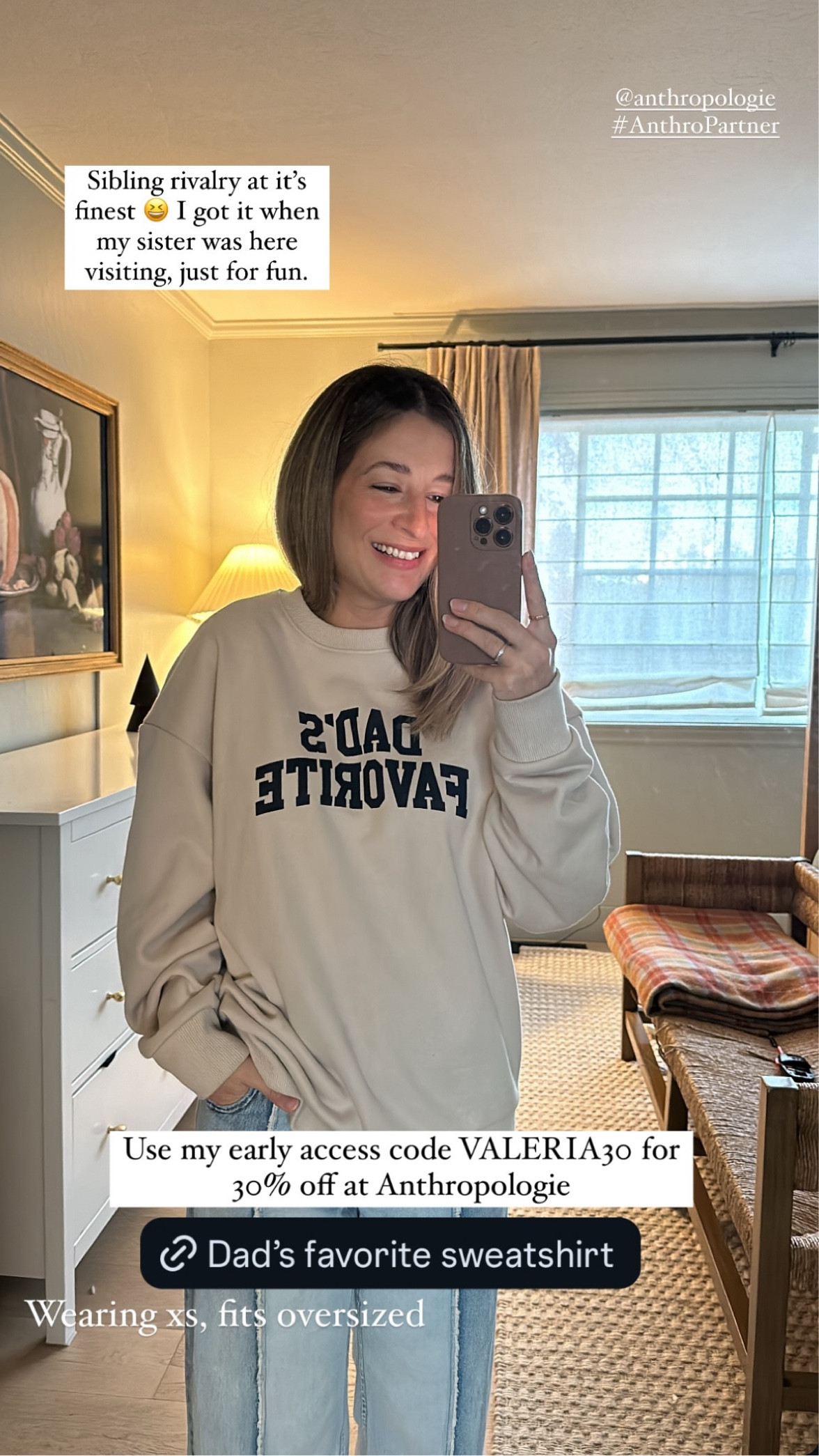 This sweatshirt has the perfect fit! And I think it could make a funny gift. Get 30% off with my early access code VALERIA30 😉

#LTKSaleAlert #LTKGiftGuide #LTKCyberWeek