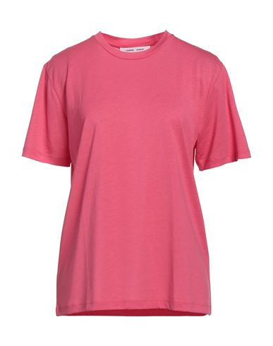 Samsøe Φ Samsøe Woman T-shirt Fuchsia Size XS Tencel Lyocell, Organic cotton | YOOX (US)