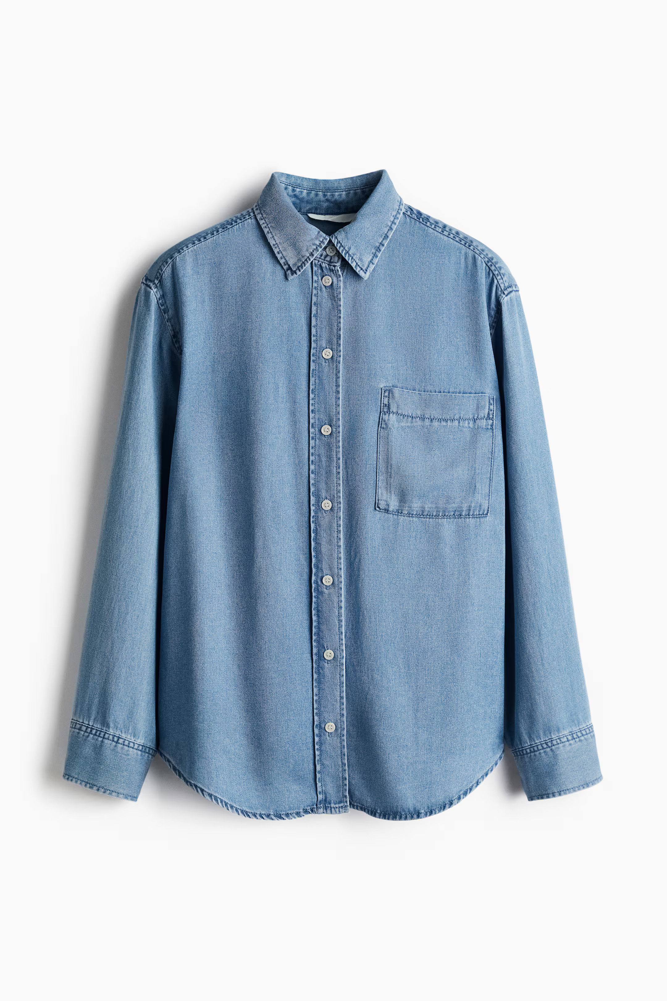 Lyocell denim shirt | H&M (UK, MY, IN, SG, PH, TW, HK)