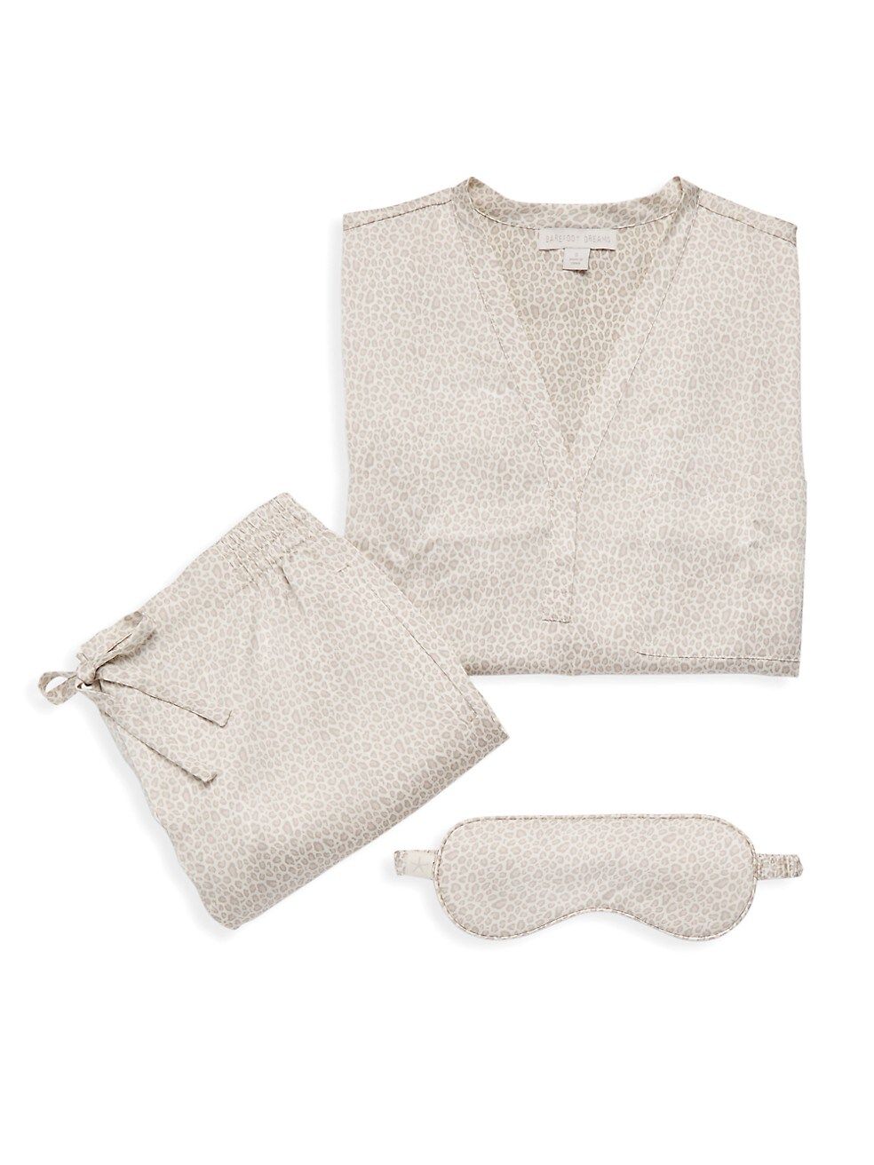 Barefoot Dreams Washed Satin 3-Piece Pajama Set | Saks Fifth Avenue