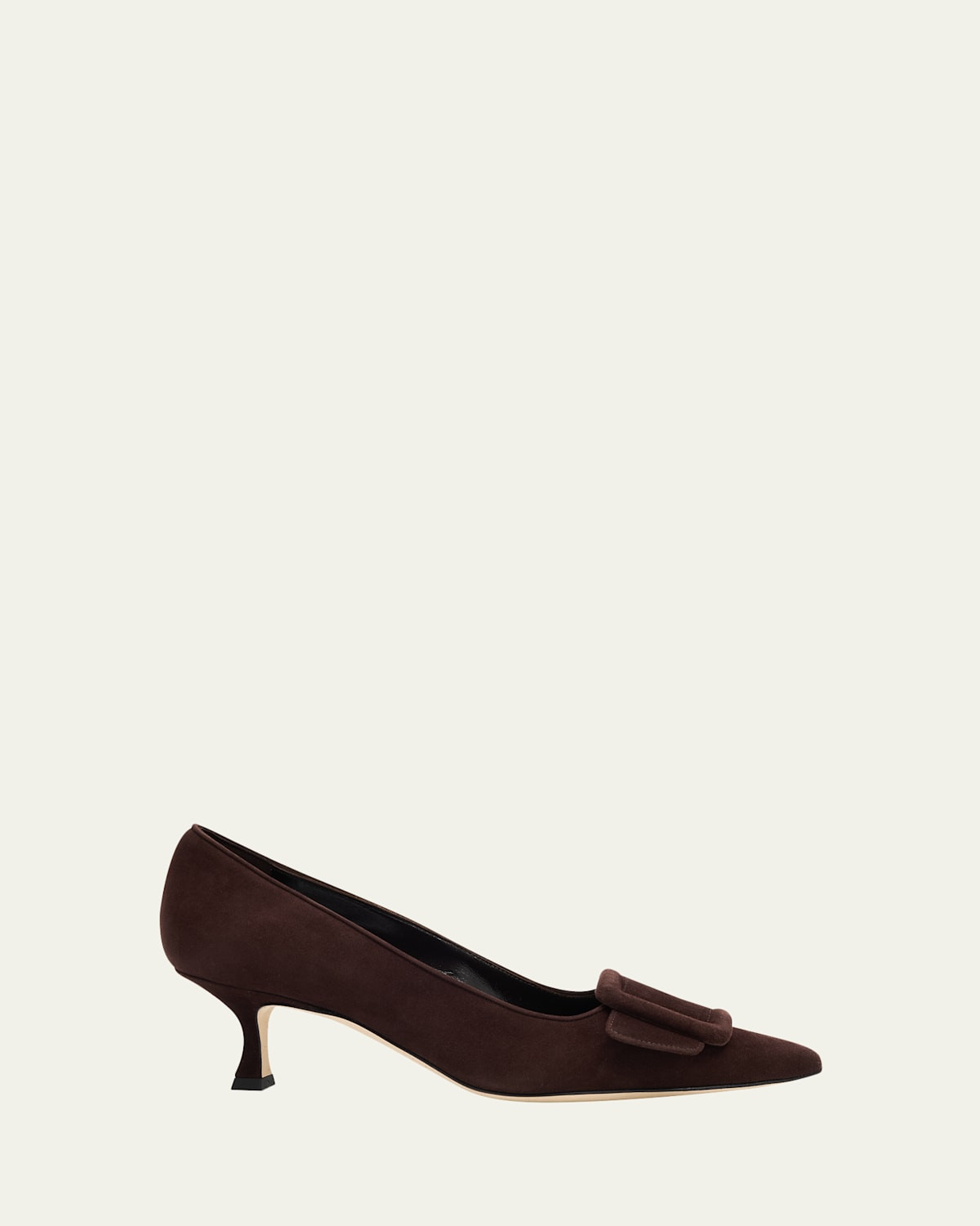 Maysale Suede Buckle Pumps | Bergdorf Goodman