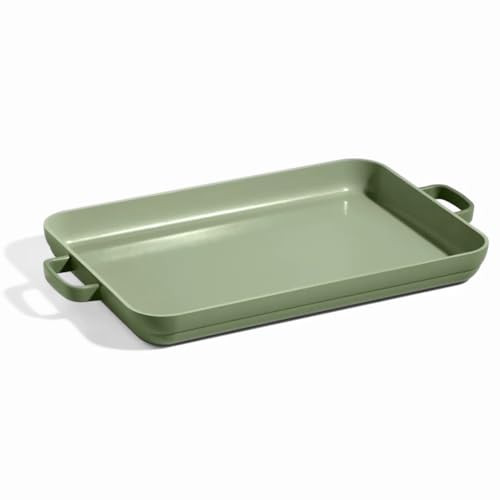 Our Place Griddle Pan - Versatile Nonstick Ceramic Sheet Pan & Stovetop Griddle | Toxin-Free, Dual-Use, with Ergonomic Handles | 5 Qt Capacity, Oven Safe up to 450°F | Sage | Amazon (US)