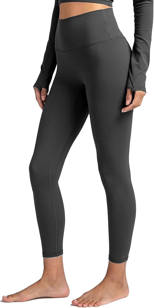 Colorfulkoala Dreamlux No Front Seam Leggings for Women 25"/28" Inseam, High Waisted Buttery Soft... | Amazon (US)