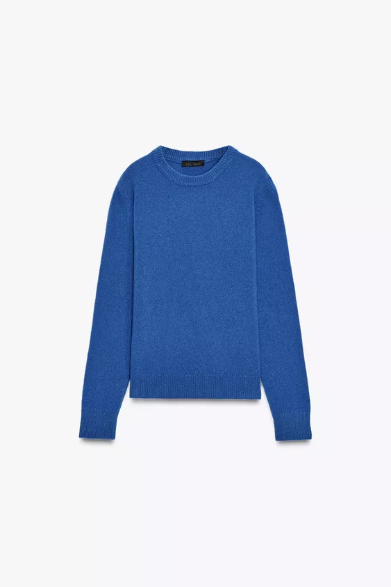LONG SLEEVE CASHMERE AND WOOL SWEATER | Zara US