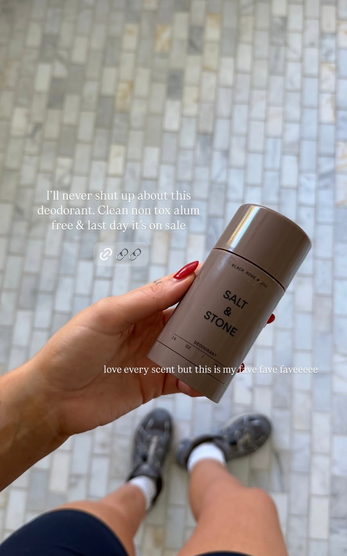 Clean non tox alum free & my faveeee scent