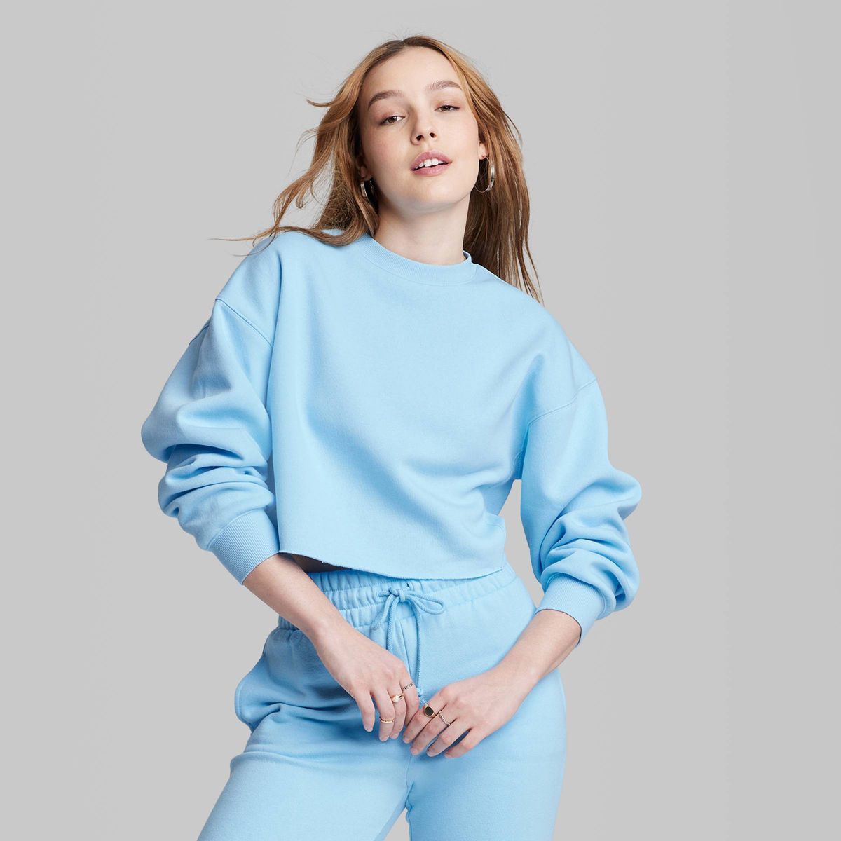 Women's Cropped Sweatshirt - Wild Fable™ | Target