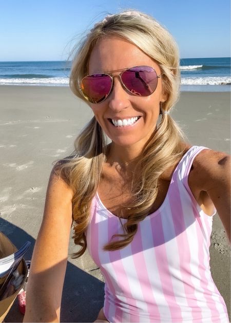 JCrew has Pink Striped Swim Sets!!! You know they are one of my favorites!! I linked all my picks for a pink beach day.💕🐳 
Pink Bikini
Resort Wear
Pink Swimsuit 
Pink Sunglasses 
Aviator Sunglasses 
Beach Outfit
Vacation Outfit
Pool Outfit
Pool Party

#LTKtravel #LTKswim #LTKU