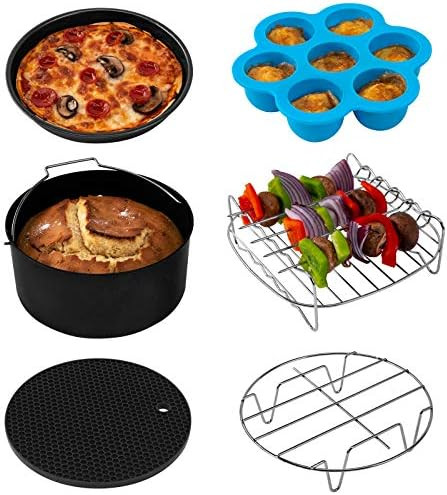 COSORI Accessories XL, Set of 6 Fit all 5.8Qt, 6Qt Air Fryer BPA Free, Dishwasher Safe, Non-stick... | Amazon (US)