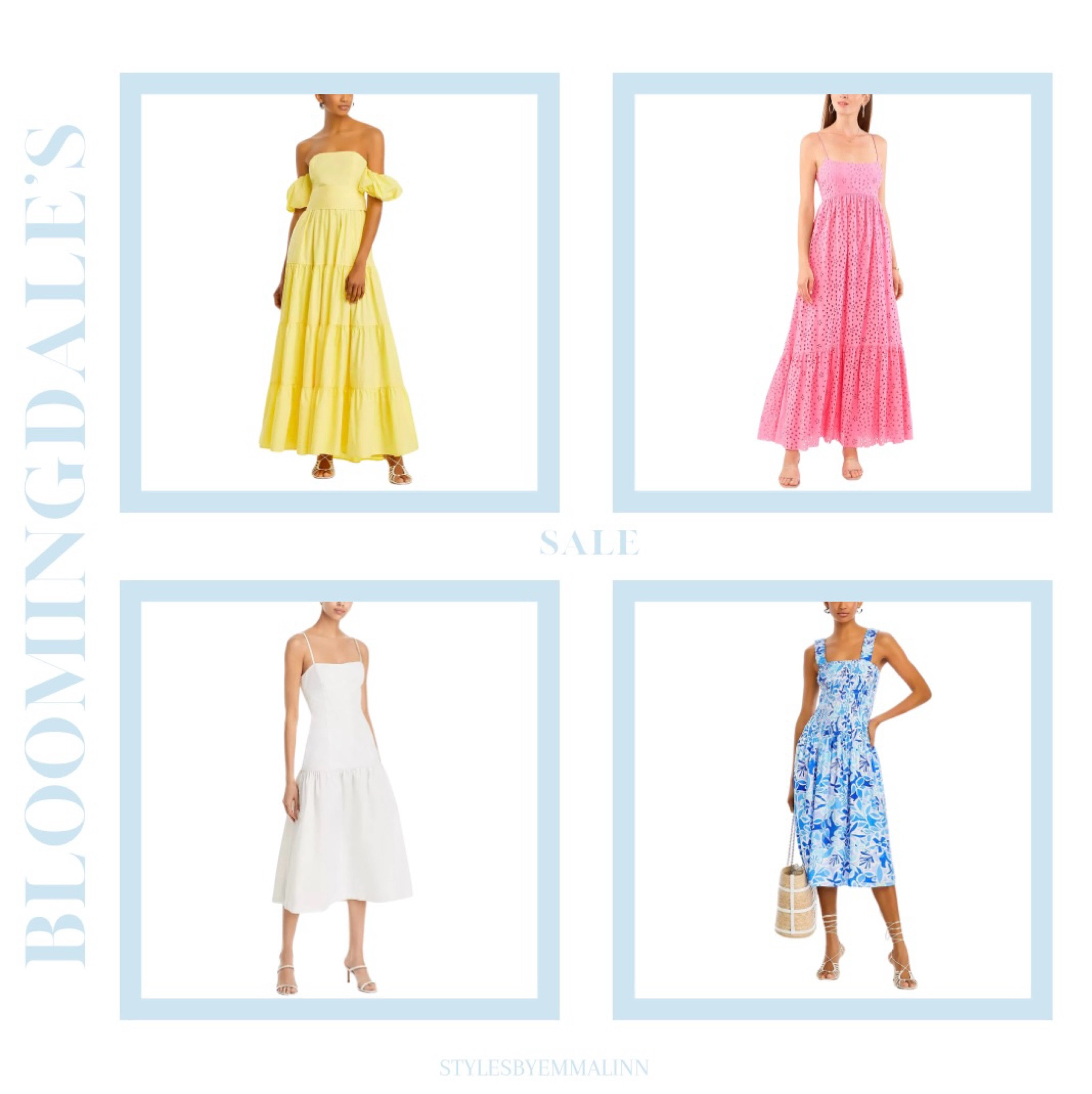 Obsessed with these sale dresses! 🩷🩵💛 

Summer sale, summer sales, ltk summer sales, sale, clearance, Bloomingdale’s sale, Bloomingdale’s, affordable clothes, affordable luxury, shop on a budget, workwear, summer style, Styles by Emma Linn, Emma Linn

#LTKSeasonal #LTKWedding #LTKSummerSales